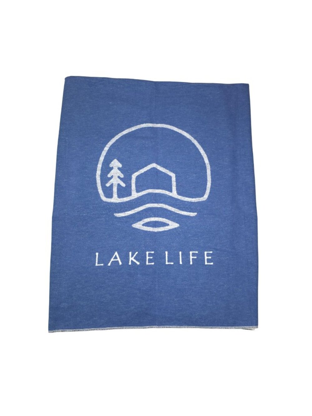 David Fussenegger World Traveler Lake Life Blanket 80"x 60" Cotton Blend Austria